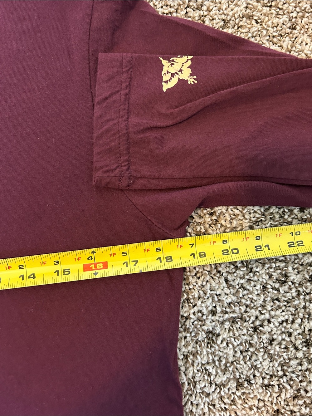 Vintage Y2K Billabong Maroon Long Sleeve Logo Tee - Picture 7 of 10